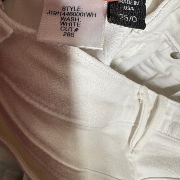 Veronica Beard Womens Size 25/0 Kate Skinny High Rise Jeans White Cotton Blend - Picture 10 of 15
